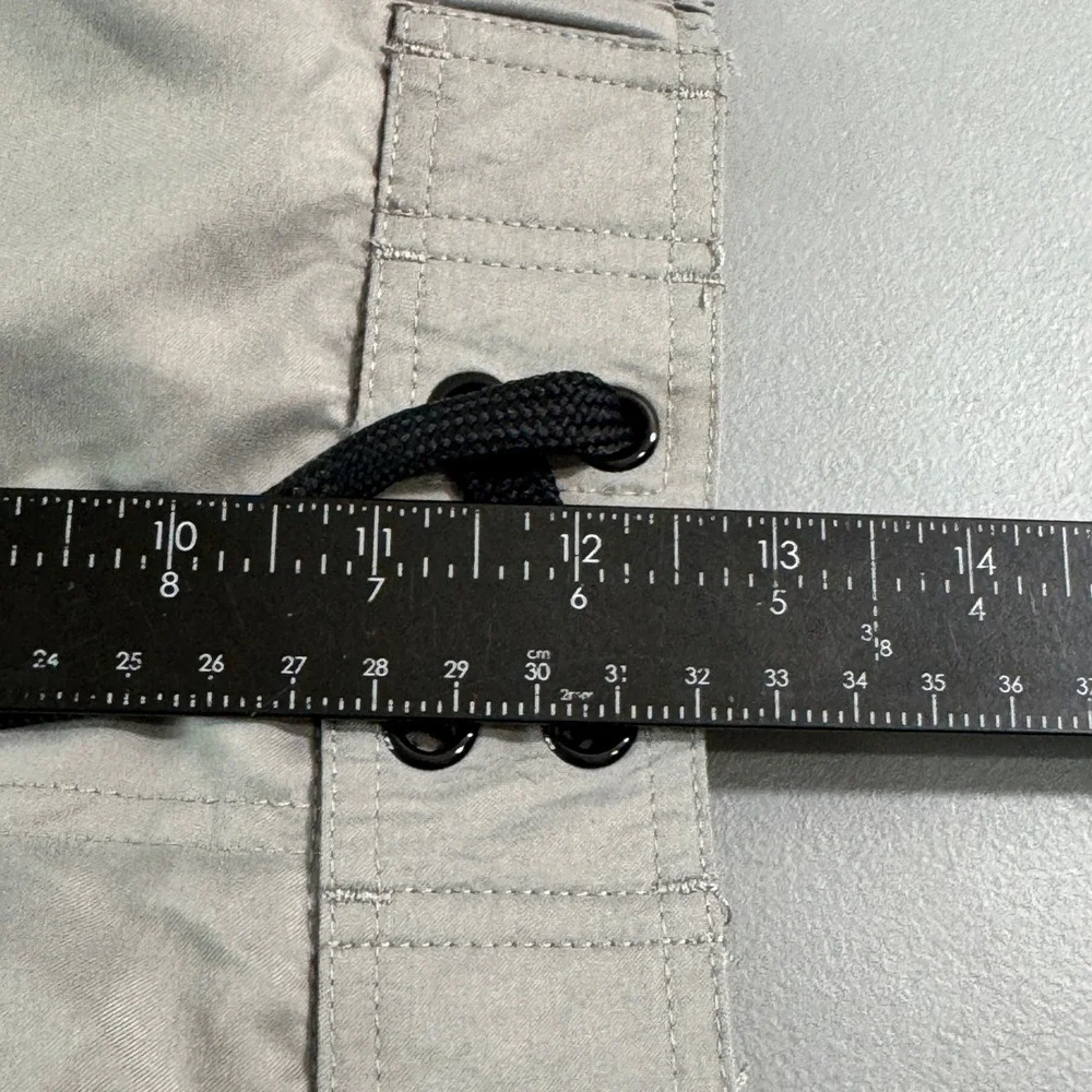 Men's Gray Cargo Swim Shorts with Black Accents NWT